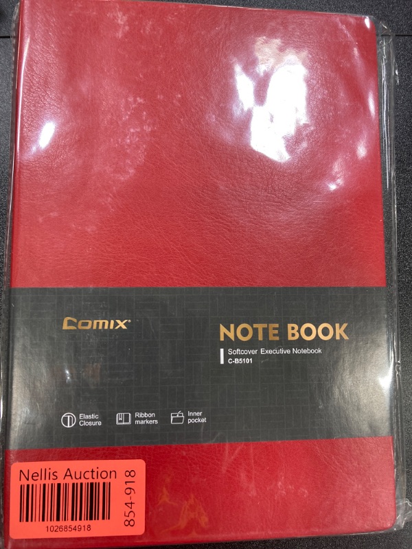 Photo 2 of Comix Lined Journal Notebook with 320 Pages, 6.9 x 9.8 inches, B5 College Ruled Journals for Writing, Thick 100GSM Paper Notebooks, Dairy Journal for Women, Men,Work, School (1 pack, Red) Red-1pack