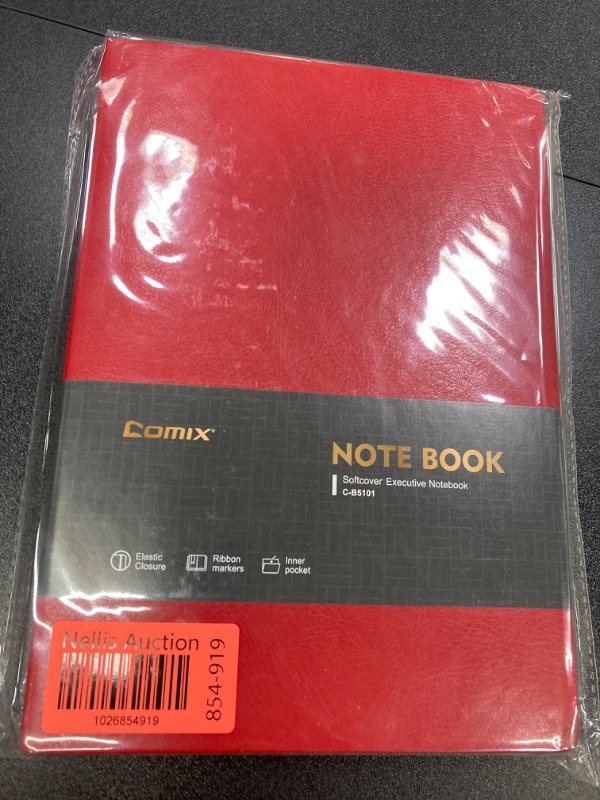 Photo 2 of Comix Lined Journal Notebook with 320 Pages, 6.9 x 9.8 inches, B5 College Ruled Journals for Writing, Thick 100GSM Paper Notebooks, Dairy Journal for Women, Men,Work, School (1 pack, Red) Red-1pack