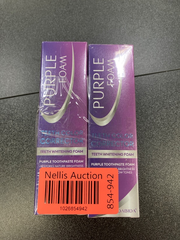 Photo 2 of 2 PACK BUNDLE///Purple Toothpaste for Teeth Whitening, Purple Teeth Whitening, V34 Colour Corrector serum, Purple Toothpaste, Color Corrector Purple Toothpaste, Purple Teeth Whitening Toothpaste