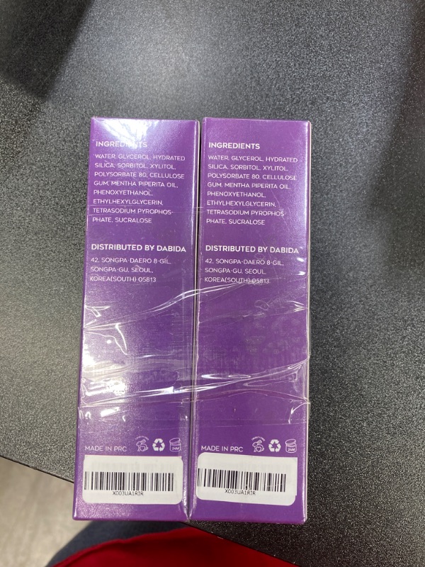 Photo 3 of 2 PACK BUNDLE///Purple Toothpaste for Teeth Whitening, Purple Teeth Whitening, V34 Colour Corrector serum, Purple Toothpaste, Color Corrector Purple Toothpaste, Purple Teeth Whitening Toothpaste