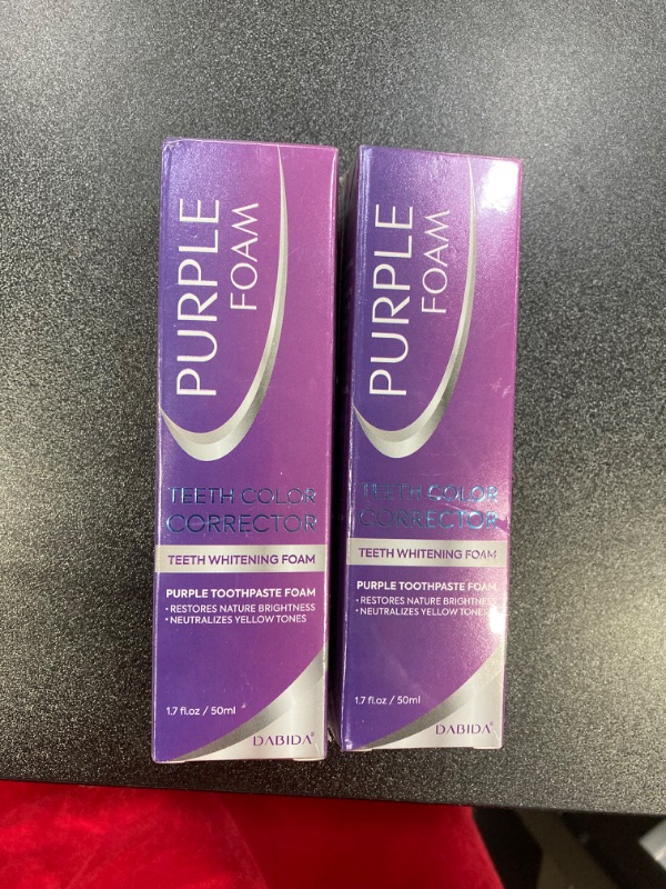 Photo 3 of 2 PACK BUNDLE///Purple Toothpaste for Teeth Whitening, Purple Teeth Whitening, V34 Colour Corrector serum, Purple Toothpaste, Color Corrector Purple Toothpaste, Purple Teeth Whitening Toothpaste