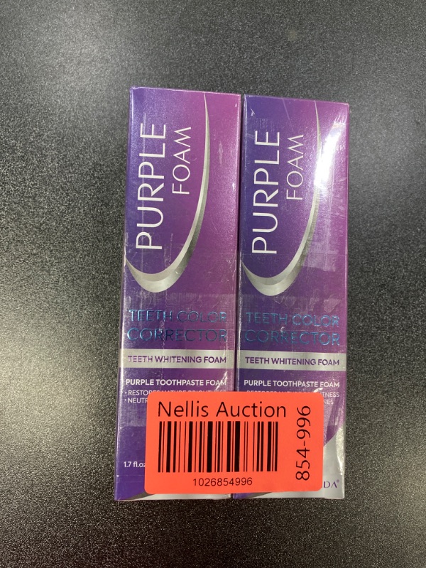 Photo 2 of 2 PACK BUNDLE///Purple Toothpaste for Teeth Whitening, Purple Teeth Whitening, V34 Colour Corrector serum, Purple Toothpaste, Color Corrector Purple Toothpaste, Purple Teeth Whitening Toothpaste