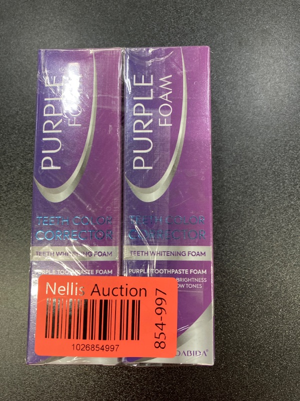 Photo 5 of 2 PACK BUNDLE///Purple Toothpaste for Teeth Whitening, Purple Teeth Whitening, V34 Colour Corrector serum, Purple Toothpaste, Color Corrector Purple Toothpaste, Purple Teeth Whitening Toothpaste