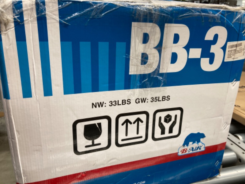 Photo 1 of B-Air BB-3 Wacky Waving Inflatable Tube Guy 3/4 HP Blower, Air Blower for Arm Flailing Advertising Sky Air Puppet (Puppet Not Included) , Black