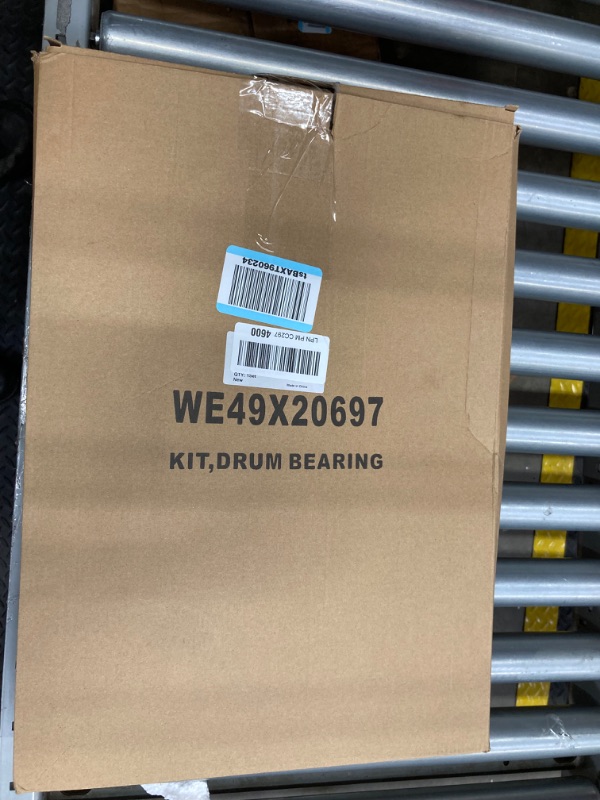 Photo 2 of WE49X20697 Dryer Bearing Kit Compatible with GE Contains Top Front Bearing WE3M26 Drum Felt WE9M30 Drive Belt WE12M29 Slides WE1M1067 (WE1M481) Glide Slides WE1M504 (WE1M333) WE12X83 Pulley Idler