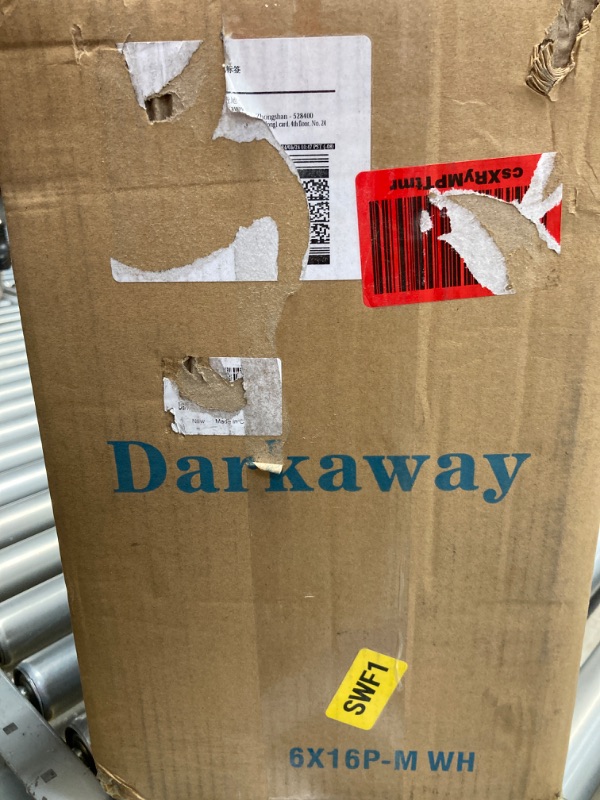 Photo 1 of Darkaway Large Outdoor Post Lights Lamp Post Light Fixture, 17inch Waterproof Aluminum Post Lamp with Glass, Fence Post Deck Lighting for Garden, Patio, Pathway (Large?White) White Large