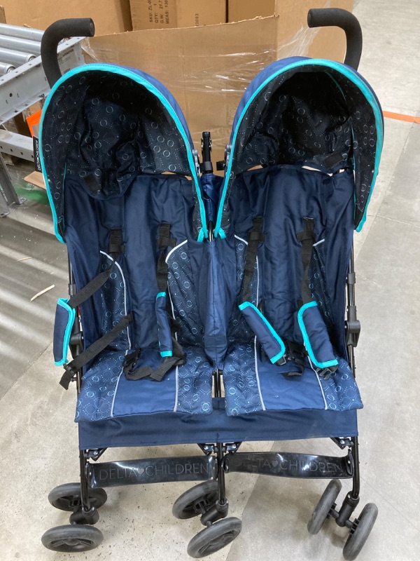 Photo 2 of Delta Children LX Side by Side Stroller, Night Sky