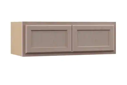 Photo 1 of 36 in. W x 12 in. D x 12 in. H Assembled Wall Kitchen Cabinet in Unfinished with Recessed Panel