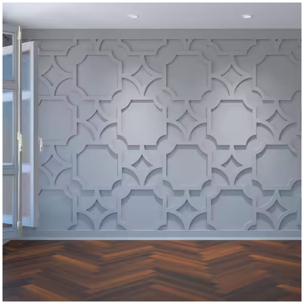 Photo 1 of 42 3/8 in.W x 23 3/8 in.H x 3/8 in.T Large Anderson Decorative Fretwork Wall Panels in Architectural Grade PVC