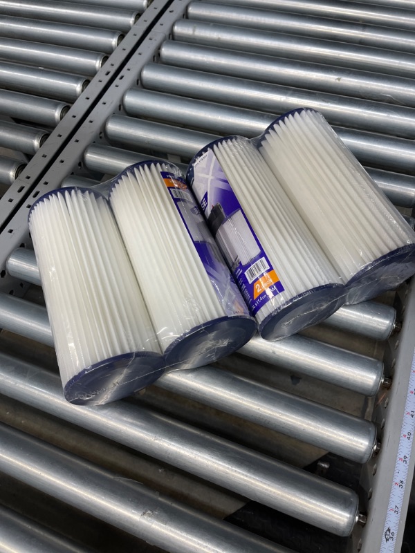 Photo 1 of (4 Pack Bundle) HDX HDX4PF4 Compatible Pleated High Flow Whole House Water Filter: Reduces Sediment