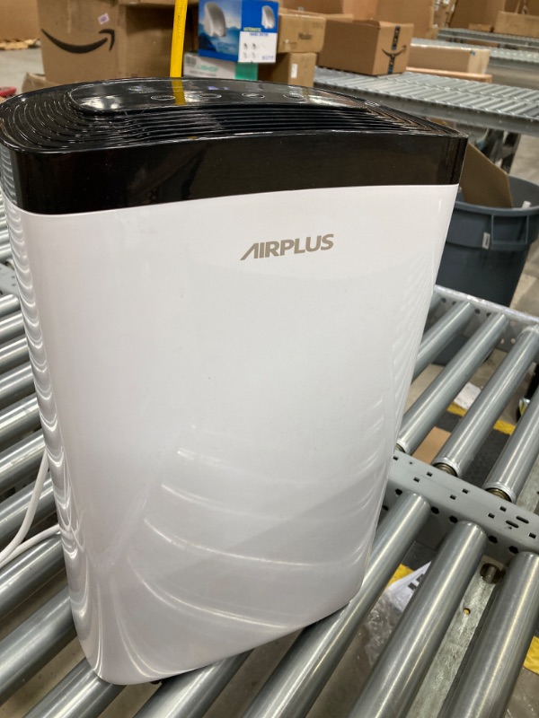 Photo 3 of AIRPLUS 2,000 Sq. Ft 30 Pints Dehumidifier for Home and Basements with Drain Hose(AP1907) 30 Pints A-Rounded