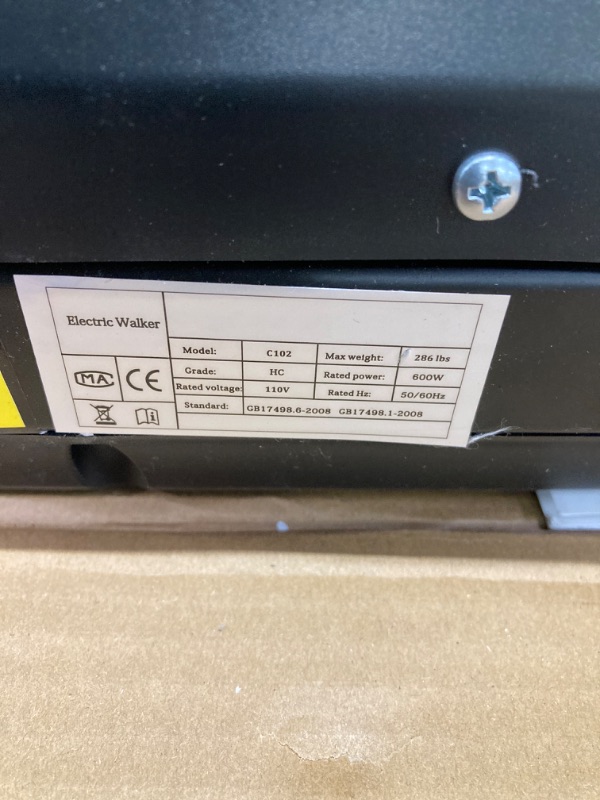 Photo 4 of ***MISSING REMOTE, WILL NOT WORK WITHOUT REMOTE*** UREVO Walking Pad, Under Desk Treadmill, Portable Treadmills for Home/Office, Walking Pad Treadmill with Remote Control, LED Display Yellow