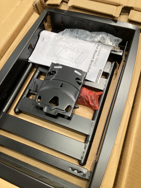 Photo 1 of Monoprice Recessed Full-Motion Articulating TV Wall Mount Bracket - for TVs 42in to 63in Max Weight 200lbs Extension Range of 3.94in to 25.0in VESA Patterns Up to 800x500 Black