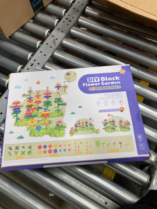 Photo 1 of kramow 93 PCS Flower Garden Building Toys,Build Flower Garden Toy,Flower Sorting and Stacking Game for Toddler,STEM Toys,Preschool Learning Activities Toys for 3 Year Old Girl Boys Gifts