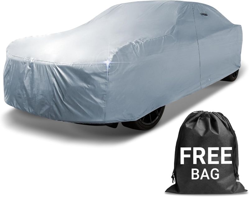 Photo 1 of iCarCover 18-Layer Car Cover Waterproof All Weather | Premium Quality Car Covers for Automobiles, Ideal for Indoor and Outdoor Use, Fits Sedan/Coupe (194-198 inch)