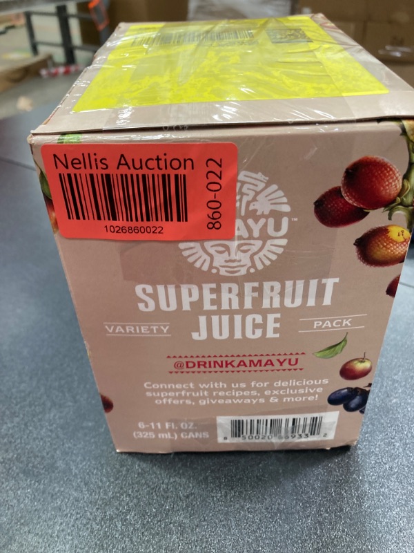 Photo 1 of Amayu Exotic Super Fruit Juice | Variety Pack (Acai, Buriti, Camu Camu) | 100% Organic Juice From the Amazon | NO Sugar Added | Immune Support and Juice Cleanse | All-Natural Omega 3 | 11oz (6-Pack) Variety Pack 11 Fl Oz (Pack of 6)//CAMU CAMU EXPS AUG 30
