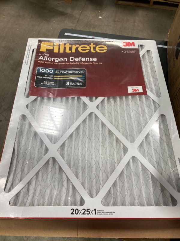 Photo 2 of 3M Filtrete Allergen Defense Filter AD03-2PK-6E-NA, MPR 1000, 20 in x