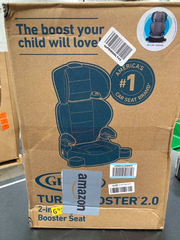 Photo 2 of Graco TurboBooster 2.0 Highback Booster Car Seat, Declan//BOX FACTORY SEALED OPENED FOR PHOTOS