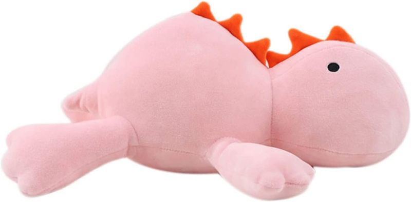 Photo 1 of 24" 3.4 lbs Weighted Dino Stuffed Toys, Cute Animals Plushie Dolls Pillow Gifts for Kids Adults (Pink 65cm)