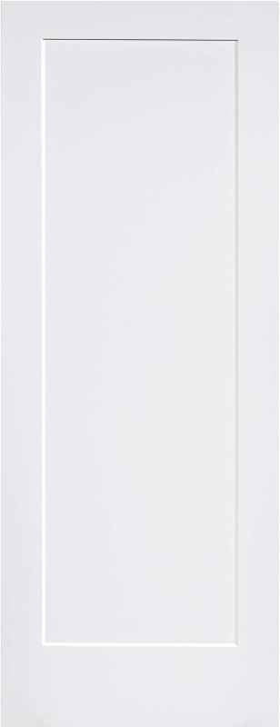 Photo 1 of 1-Panel Door, White Primed Shaker 80 in. x 18 in.