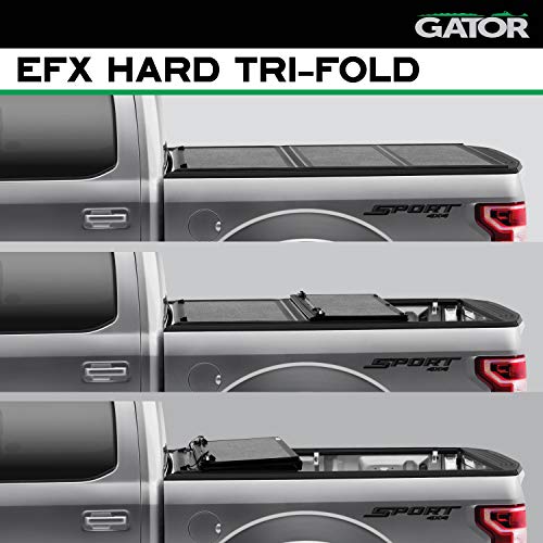Photo 1 of Gator by RealTruck EFX Hard Folding Truck Bed Tonneau Cover | GC14020 | Compatible with 2019-2022 Chevrolet Silverado/GMC Sierra 5.9ft