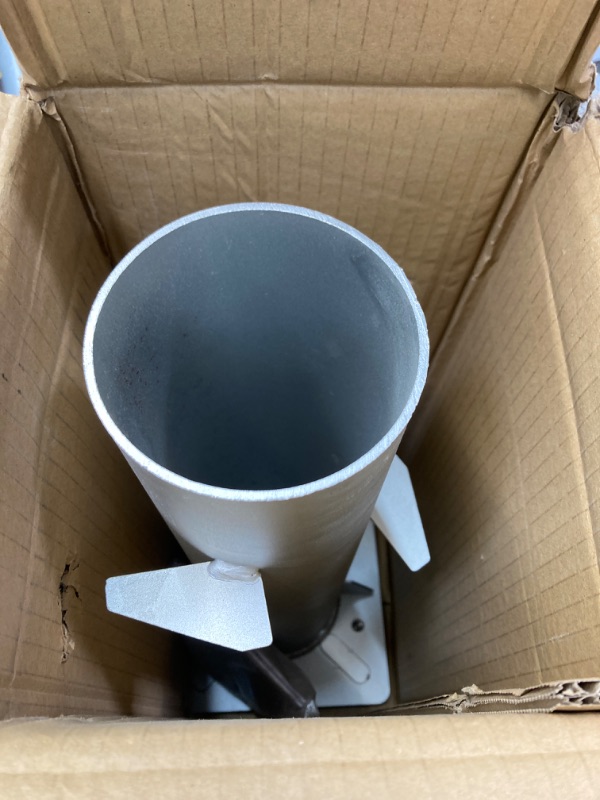 Photo 2 of ***MISSING PARTS*** In-ground Umbrella Base with Umbrella Stand Tube, Universal Umbrella Ground Anchor, Umbrella Base In Ground for Offset Cantilever Patio Umbrella, Hanging Parasol Stand Umbrella Holder, Silver