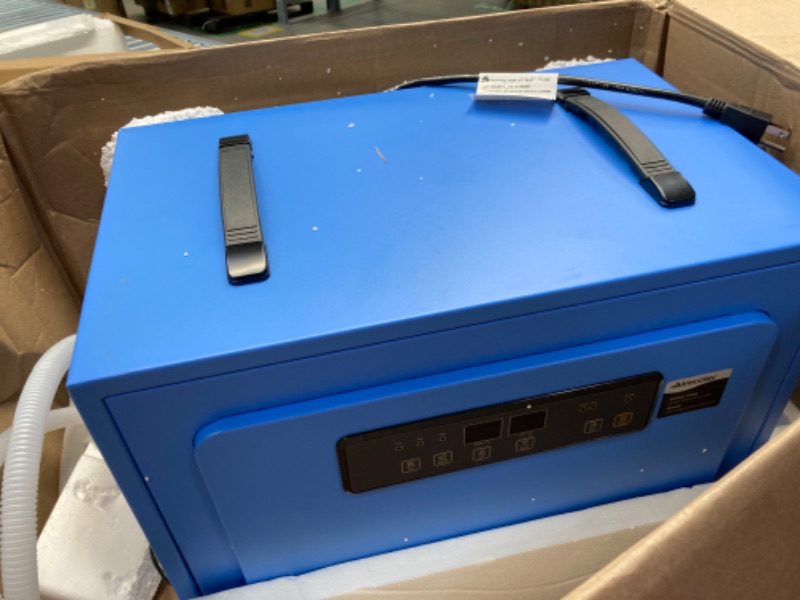 Photo 1 of 125 Pint Commercial Dehumidifier for Crawl Spaces & Basements with Drain Hose, Industrial Grade Water Damage Restoration for up to 6,000 sq ft, Auto Defrost, Memory Starting 125 Pints