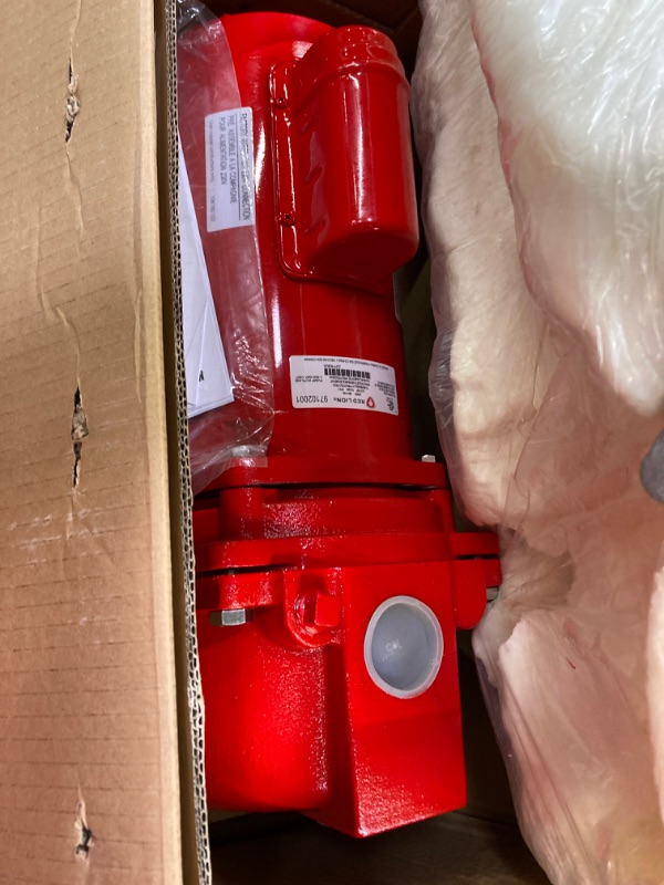 Photo 1 of Red Lion RL-SPRK200 230 Volt, 2 HP, 76 GPM Cast Iron Sprinkler/Irrigation Pump with Thermoplastic Impeller, Red, 97102001 2 HP, Thermoplastic Impeller, 230 Volt only Sprinkler Pump