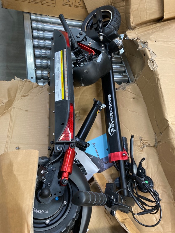 Photo 2 of ***MISSING KEY*** EVERCROSS H7 Commuter Foldable Electric Scooter with seat, Equipped with 800W Motor, Maximum Speed of 45 km/h, 60 km Range, Equipped with 10-inch Solid Off-Road Tires H7 (16.8AH)