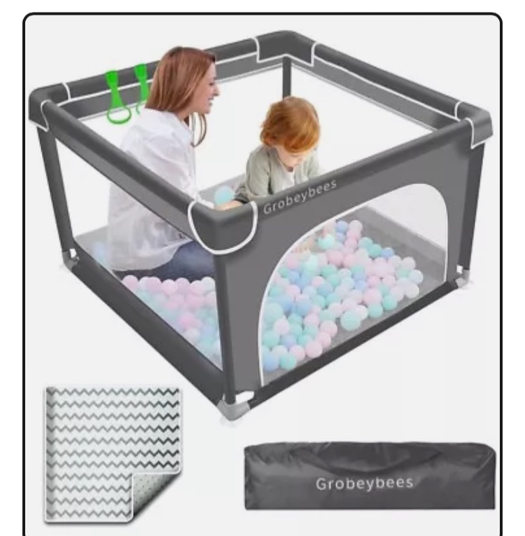 Photo 1 of ***MISSING PARTS*** Grobeybees Playpen for Babies and Toddlers, Large Baby Playpen, Baby Playard,