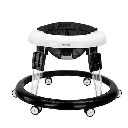 Photo 1 of **ONE WHEEL MISSING***Black PU Leather) UBRAVOO Adjustable Foldable Baby Walker with Universal Wheels