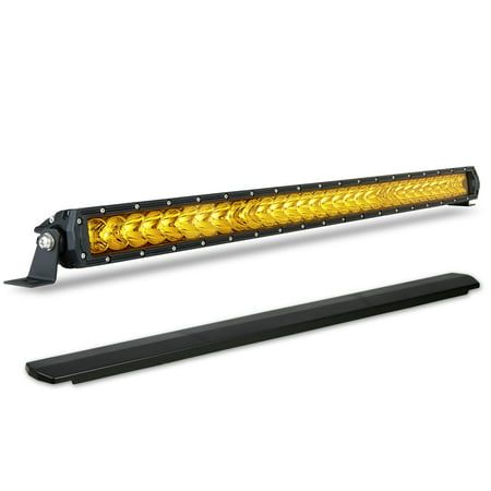 Photo 1 of Biglion.x 32inch Amber LED Light Bar Slim 300W 33000LM Combo Spot Flood Single Row Yellow LED Fog Light Driving Work Waterproof for Offroad Pickup Tru