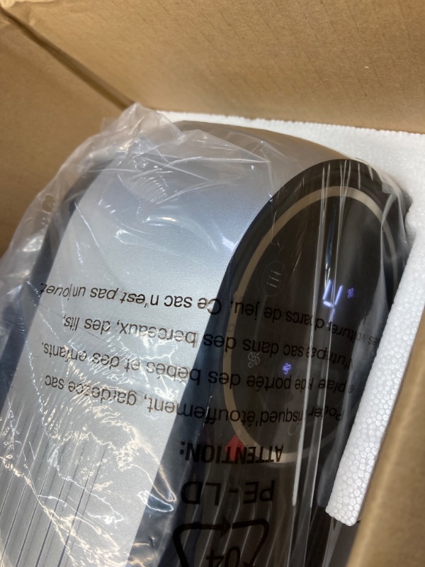 Photo 1 of Dreo Tower Fans for Home, 2024 New 90° Oscillating Standing Fans with Remote, 24 ft/s Velocity Quiet Bedroom Fan, 4 Speeds, 4Modes, 8H Timer, Bladeless Floor Fan, Black Silver
