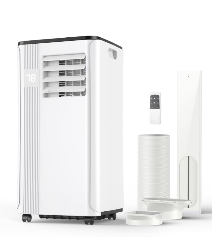 Photo 1 of Portable Air Conditioners - 2024 Upgraded 10000 BTU Portable AC for Room up to 450 Sq. Ft, 3 in 1 AC Unit with 24H Timer, Smart Sleep Mode, Remote Control, Air Cooler for Bedroom Room Kitchen Camping