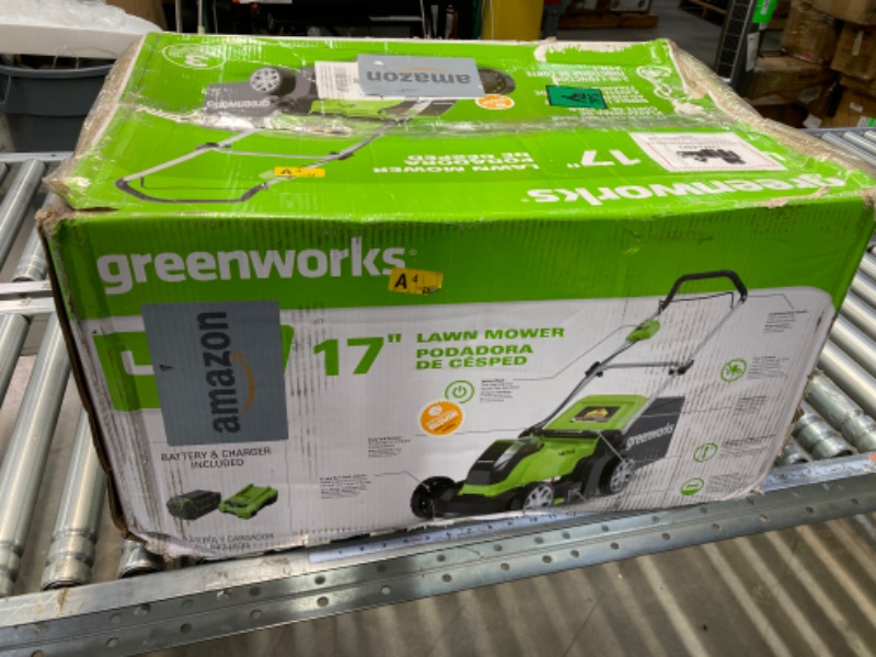 Photo 3 of Greenworks 60V 25” Cordless (Self-Propelled) Lawn Mower (LED Lights + Aluminum Handles)