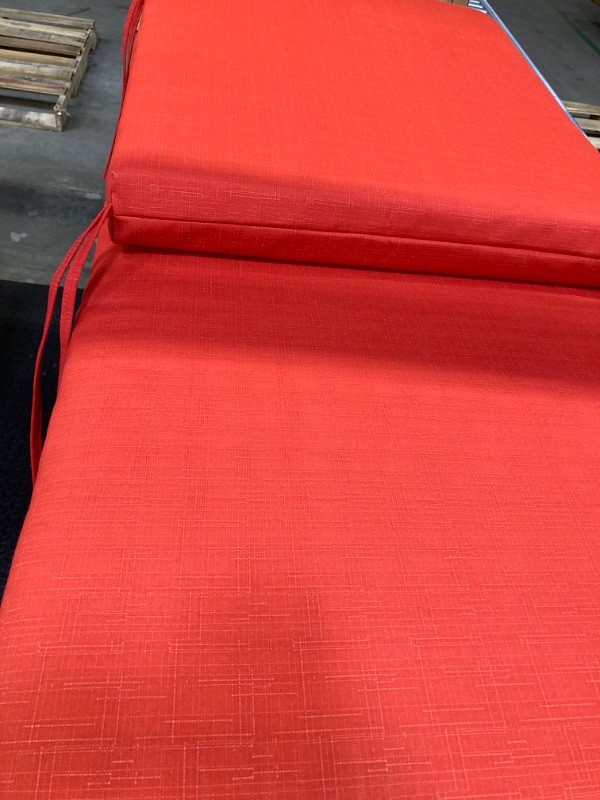 Photo 3 of 
Milliard Memory Foam Outdoor Chaise Lounge Lawn Chair Cushion, with Waterproof and Washable Cover, Red, 73x21x2.5
Roll over image to zoom in







Milliard Memory Foam Outdoor Chaise Lounge Lawn Chair Cushion, with Waterproof and Washable Cover, Red, 73