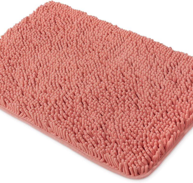 Photo 1 of 
Roll over image to zoom in







6 VIDEOS
Coral Bathroom Rugs – Thick Chenille Bath Mats | Absorbent and Washable Bath Rug Non-Slip, Plush and Soft Rugs for Bathroom, Kitchen, Shower, Sink - 17" x 24"