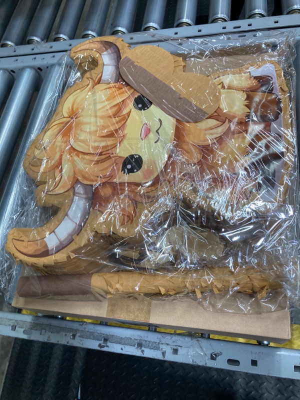 View 3 of Poen Brown Highland Cow Pinata Farm Pinata with Paper Blindfold PVC Stick and Confetti Cow Party Decorations Highland Animal Pinata for Adults Girls Boys Animal Highland Cattle Party Favors