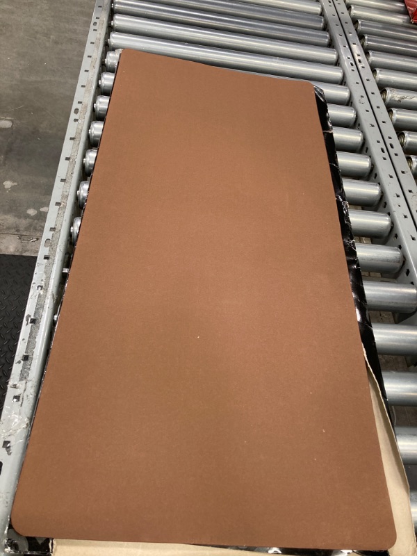 Photo 2 of Solucky Leather Mat Desk Pad & Blotter Protector, Flat, Non Slip, 34 x 16 Inches, Dark Brown, Ideal for Office and Home Dark Brown 34 x 16 in