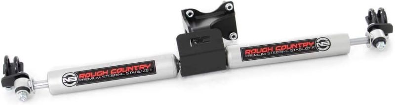 Photo 1 of Rough Country N3 Dual Steering Stabilizer for 07-18 Jeep Wrangler JK - 8734930