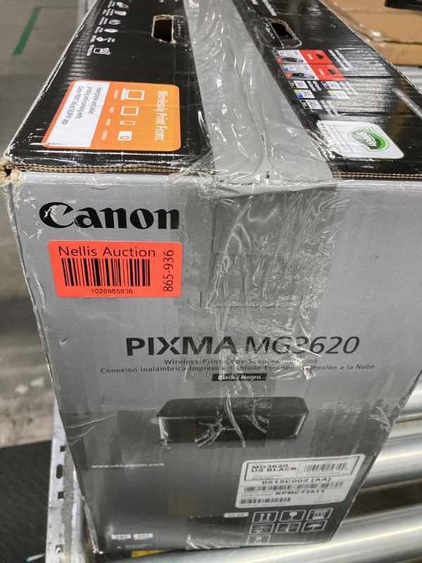 Photo 4 of Canon PIXMA MG3620 Wireless All-In-One Color Inkjet Printer with Mobile and Tablet Printing, Black Black Printer