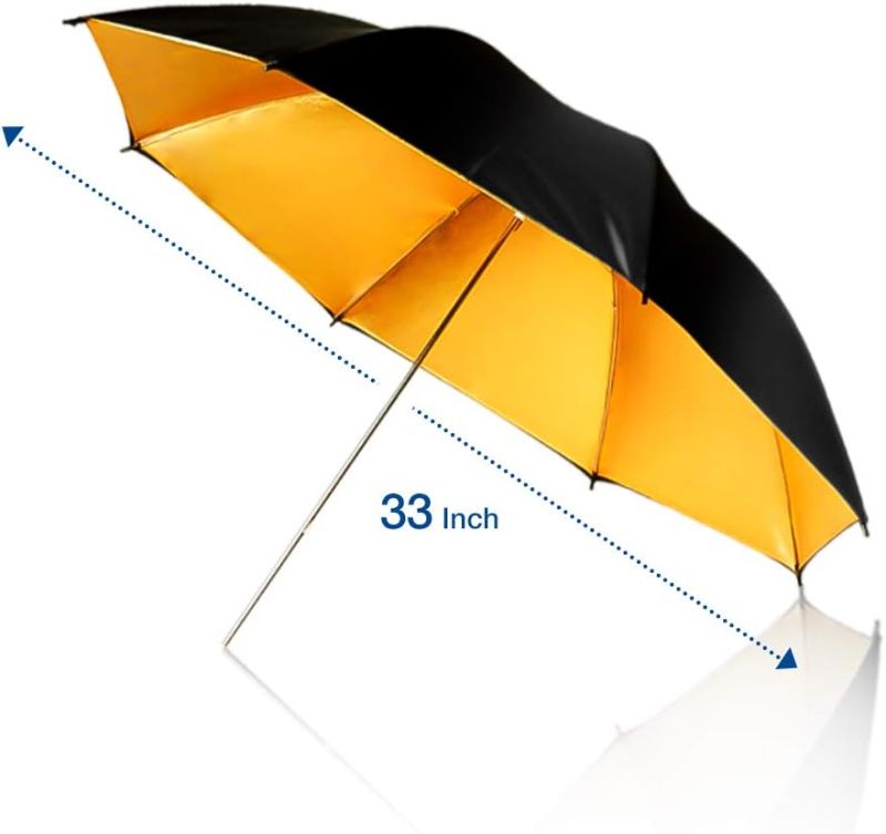 Photo 1 of  Photography Studio Double Layer Black & Gold Photo Umbrella Soft Light Box