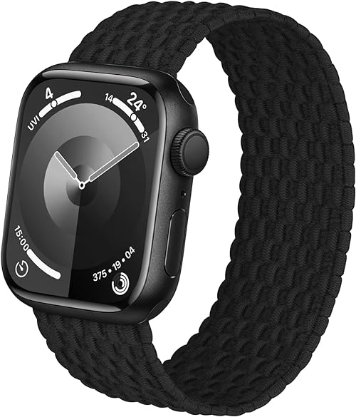 Photo 1 of *** 2PKG*** Braided Solo Loop for Watch Band 40mm 41mm 38mm 44mm 45mm 42mm Men/Women,Stretchy Nylon Sport wristband Strap for iWatch Bands