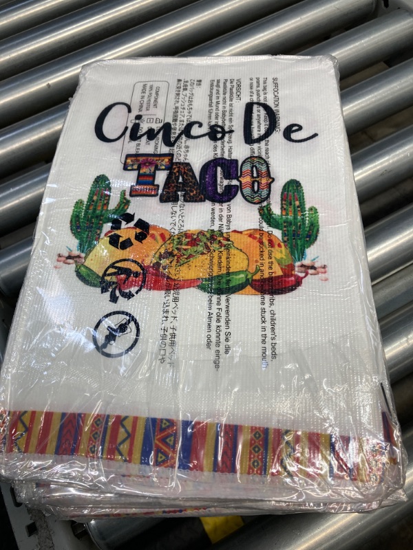 Photo 1 of Artoid Mode Cinco De Taco Fiesta Cactus Morocco Gnomes Hobby Horse Morocco Home Kitchen Towels, 18 x 26 Inch Ultra Absorbent Coffee Tea Bar Hand Towels Bathroom Gift for Cooking Baking Set of 4 8 pack