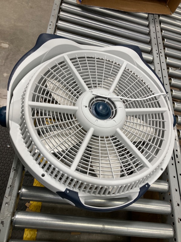 Photo 2 of 
Lasko Wind Machine Air Circulator Floor Fan, 3 Speeds, Pivoting Head for Large Spaces, 20", 3300, White