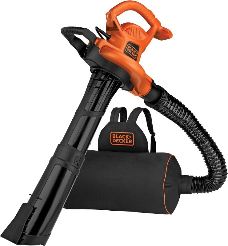 Photo 1 of BLACK+DECKER 3-in-1 Electric Leaf Blower, Leaf Vacuum, Mulcher (BEBL7000)