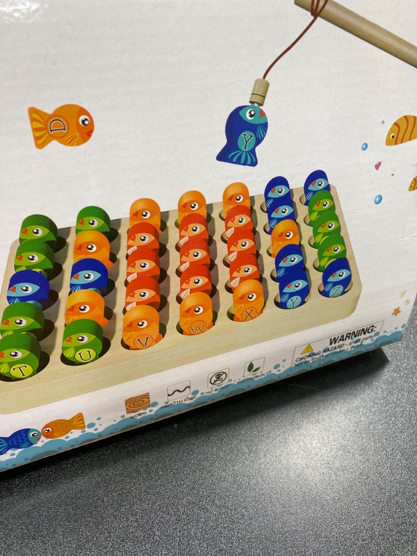 Photo 3 of Educational Magnetic Fishing Toy for Ages 2+ - Letters, Numbers, STEM Learning