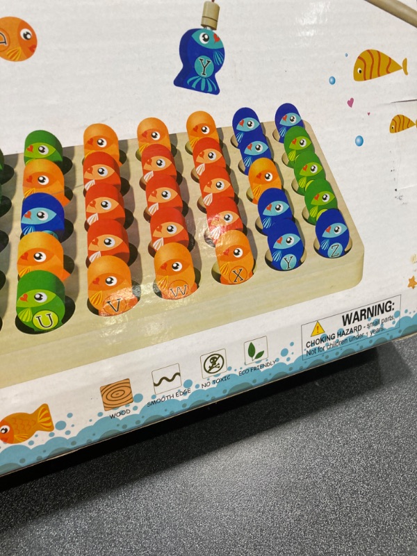 Photo 1 of Educational Magnetic Fishing Toy for Ages 2+ - Letters, Numbers, STEM Learning