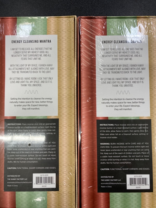 Photo 3 of 2 PACK BUNDLE//Sage Smudge Incense Sticks for Energy Cleansing with Incense Holder, White Sage Incenses with Burner for Smudging (Sage, Palo Santo, Sandalwood)