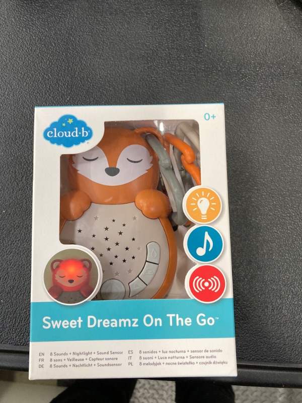 Photo 2 of Cloud b Travel Comforting Sound Machine w/Calming Light | 4 White Noise and 4 Lullabies | Re-Activating Smart Sensor | Sweet Dreamz On the Go™ - Fox Sweet Dreamz on the Go - Fox